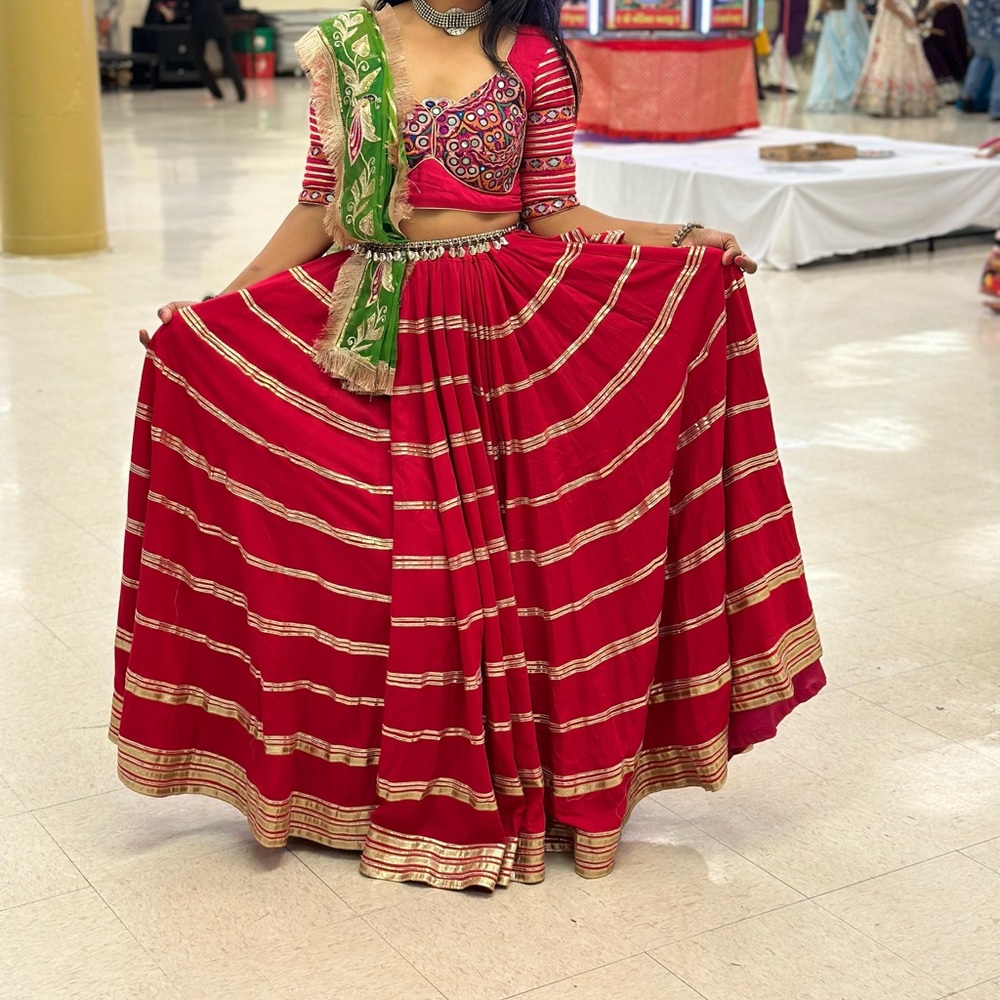 One time wear and not red not pink color chaniya choli